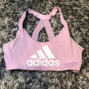 Light pink sports bra